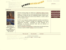 Tablet Screenshot of doucet-litterature.org